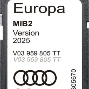 AUDI MMI 4G MIB2 SAT NAV MAP SD CARD EUROPE 2026